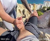 Public Deepthroating and Passionate Fucking with Pretty Tourist with Sea View POV from পারিবারিক চুদাচুদি চটি x x porn