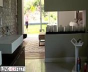 The Wife Next Door Encourages Creepy Stalker To Come & Play With Her Feet from sexy house wife bathroom porn video mp4