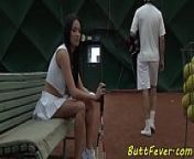 Bigboob eurobabe assfucked and facialized from anissa kate tennis trainer