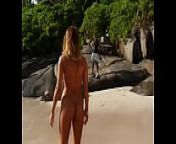 Marta Gets Naked on a Beach to Get a Tan before a Man Fucks Her Booty from marta istomina