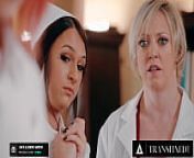 TRANSFIXED - Apprentice Nurse Jean Hollywood Has A Foursome With Khloe Kay During Her Final Exam from ts transfixed mom porn