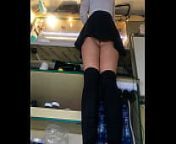 Nataly Shy first time ever flashing at new job part 14 from voyeur candid teen upskirt