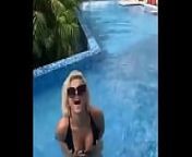 Sexy bebe rexha in swimming pool from arben rexha
