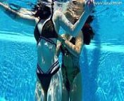 Diana Rius and Sheril Blossom hot lesbians underwater from hot sheril brindo