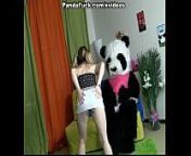 Teens dancing with Panda turns into crazy fuck from panda xxx