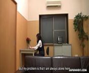 Lonely secretary is amusing herself and moaning during an orgasm from japan brdar and s