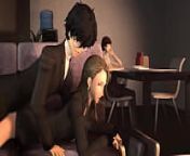 P5 sae nijima gets wildly fucked on the couch from hentai anime sae