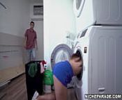 NICHE PARADE - Found My Latina Housekeeper Trapped Like This In The Laundry Room LOL from stuck in washing