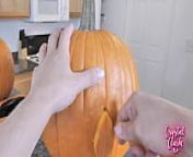 Pumpkin Carving With My Hot Step Aunt from mom and aunt 3gpian son remove her mom39s dressnny lion x videofemale news anchor sexy