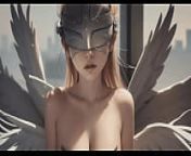 AI generated Angewomon showing tits from angewomon 3d