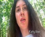 Teen walk in a public park, pee and a little dirty talk from pee teen forest