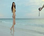 Nubile Beauty Posing Nude at the Beach in Bahamas from ams model nude