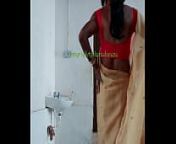 Indian crossdresser Lara D'Souza sexy video in saree part 1 from indian aunty shemale video