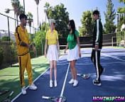 Stepmoms Kenzie Taylor and Mona Azar having a group sex with each others stepsons Nade Nasty and Nick Strokes outdoors from xxx nick mona