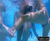 Horny swingers wild party and had oral sex by the pool from men with pussies
