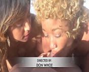 Porsha Carrera and Nina Rivera gives Don Whoe head on the edge of a cliff Don and Nina Super Hot Films from shaped am