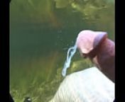 My Cock Cumming Underwater from gay river