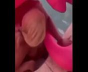 Lovely Peaches Gets Stuck In Pool Naked on Flamingo Float from ams peach nude big bode sex com