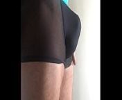 Jerking off my cock in my new boxer from www gay my
