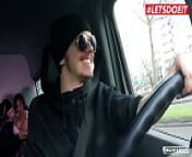LETSDOEIT - (Jolyne & Jason Steel) German MILF Takes The Money But She Doesn't Just Show Off She Also Fucks from suck boobs in bus car park