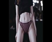 Sexy ladies wearing only their underwear at a nightclub from haatssol lookbook