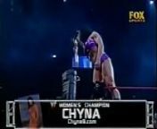 Trish Stratus vs Chyna. Raw 2001. from trish stratus naked