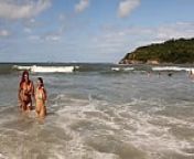 Flagrei duas atriz na praia do Guaruj&aacute; e gravei escondido Melissa Devassa- Paty Bumbum from heimlich sex am strand