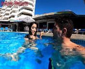 ARGENTINIAN SLUT is Picked Up From The Swimming Pool and FUCKED in her Hotel Room from swimming pool sex