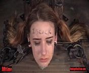 Bdsm babe trapped in a barrel and electrified from baril
