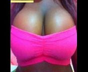 Ebony show BIg tits and big pussy in Webcam from bq vnojaqya