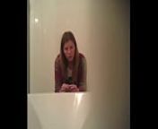Spycam in toilet (sister) from toilet pad