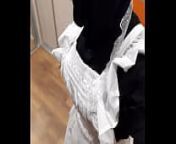 Victorian Maid Wearing Niqab Heels from niqab cumshot