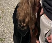 DOGGING with my WIFE and watching her SUCKING and FUCKING a STRANGER OUTDOOR from dogs fuck my wife and the beast