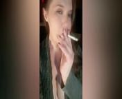 Smoking MILF encourages your darkest perversions from femdom mommy joi mommy gives you jerk off instructions