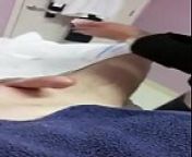 Amateur - Beautician Provides extra after Waxing Cock from dick wax