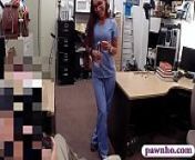 Desperate nurse sells old teapot and fucked by pawn man from amateur se bule