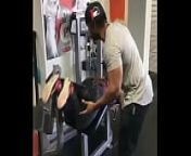 Gym exercise touch from tiktok boobs touch