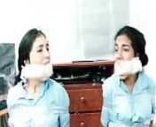 Young Latinas Gagged Xtremely Tight! from tape gag
