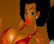 The Onion twinz two bubble-butt ebony goddesses shake their asses from strip club animation