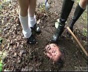 Subtitled Japanese principal outdoor burial pee baptism from liquid