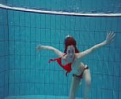Watch her looks underwater she talented from manu bhai and bulbul
