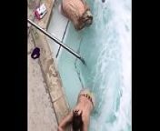 Caught naked girls in the pool. from naked girl in the pool prank 18 naked funny