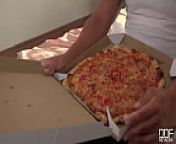 Delicious Pizza Topping - Delivery Girl Wants Cum in Mouth from sabby suri