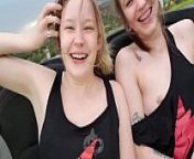 Public Girl Girl Masturbation Race on the Open Road with Failed Orgasm - Ft. LaceyKaye /TheSharkQueen and @SmartyKat314 from hairy public
