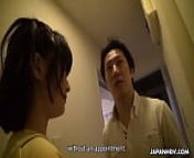 Japanese pornstar, Shimizaki Rika visits her loyal fan unannounced, uncensored from katainaka ni totsui ai uncensored clip