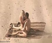 Hot beach sex from beach massage