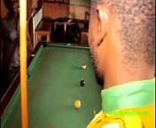 Billiard game bet. Two customers in a snack bar meet around the pool table for a challenge. The pretty girl bet her her ass for a hot public fuck for her failure and she will have to respect her agr from pool challenge from desafio da piscina nude watch