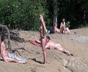 voyeur blowjob on a nudist beach from young family nudists