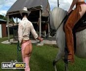 BANGBROS - On The Dude Ranch With Rachel Starr, Karen Fisher and Marissa from rachel steele mom so