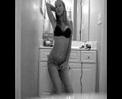 Streepteaese black and white from cute nude tiktok girl dancing in the bedroom